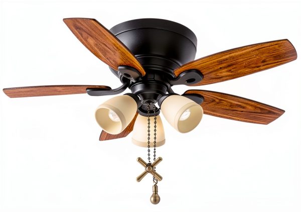 Kelduemi Ceiling Fan Pull Chain Decorative Metal Design Easy-6