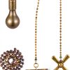 Kelduemi Ceiling Fan Pull Chain Decorative Metal Design Easy-2