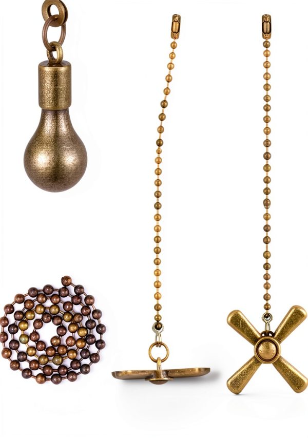 Kelduemi Ceiling Fan Pull Chain Decorative Metal Design Easy-2