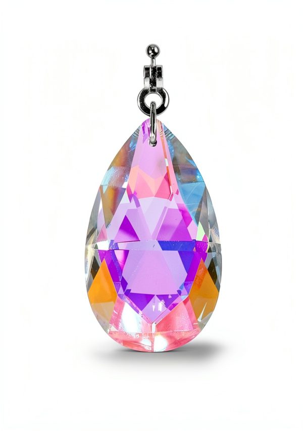 Aiyorse Ceiling Fan Pull Chain Crystal Rainbow Decorative-1