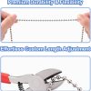 Voluda Ceiling Fan Pull Chain Silver Stainless Steel-5