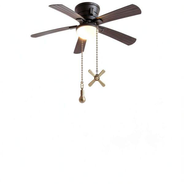 Kelduemi Ceiling Fan Pull Chain Decorative Metal Design Easy-1