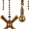 Kelduemi Ceiling Fan Pull Chain Decorative Metal Design Easy-0