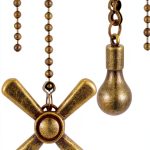 Kelduemi Ceiling Fan Pull Chain Decorative Metal Design Easy-0