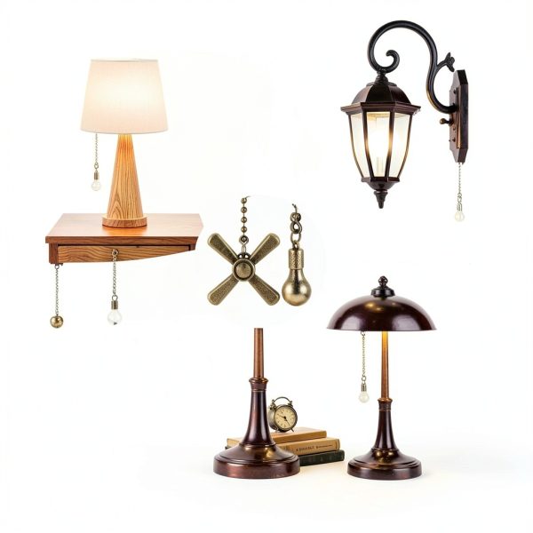 Kelduemi Ceiling Fan Pull Chain Decorative Metal Design Easy-5