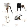 Zing Ear Ceiling Fan Pull Chain Switch Durable Plastic-2