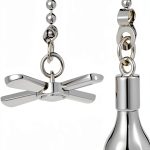 Ceiling Fan Pull Chain Art Deco Silver by JiA QAQ-0
