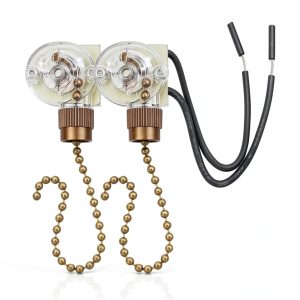 Zing Ear Ceiling Fan Pull Chain Switch Durable Plastic-0