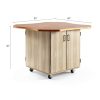 Diversified Woodcrafts Inc. Charcoal Oak HPL Table-1
