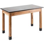 Solid Ash Desk SLT2-3060P Black Workstation-0