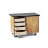 ChemGuard Oak Desk 48x28 Solid Wood Home Office-1