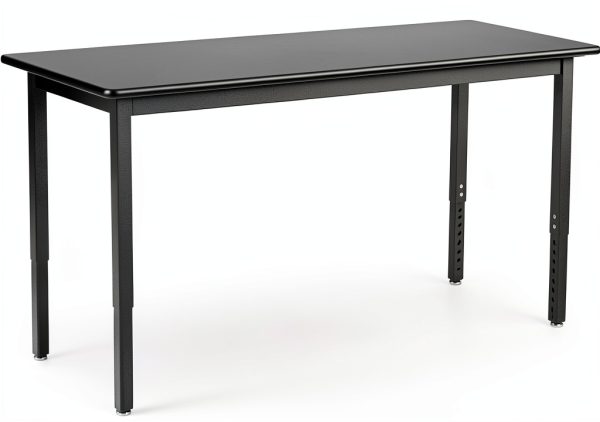 Metal Lab Table National Seating Black Laminate-0