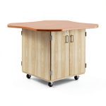 Diversified Woodcrafts Inc. Charcoal Oak HPL Table-0