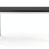 Metal Lab Table Public Seating Black Steel-1