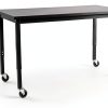 National Public Seating Science Lab Tables Black Steel-1