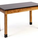 Science Lab Table National Pub Seating Ash Black-0