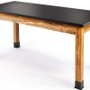 Science Lab Table National Seating Solid Ash Black-0