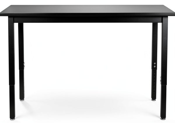 National Public Seating Science Lab Tables Black Steel-2