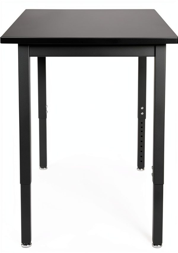 National Public Seating Science Lab Tables Black Steel-3