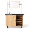 Kinetic Mobile Demo Cabinet Diversified Woodcrafts Solid Oak UV Finish-3