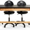 National Public Seating Lab Table Black Solid Ash 54x24x30-4