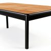 CORRELL Lab Table 36" Height Fusion Maple with Steel Legs 72D x 24W x-1