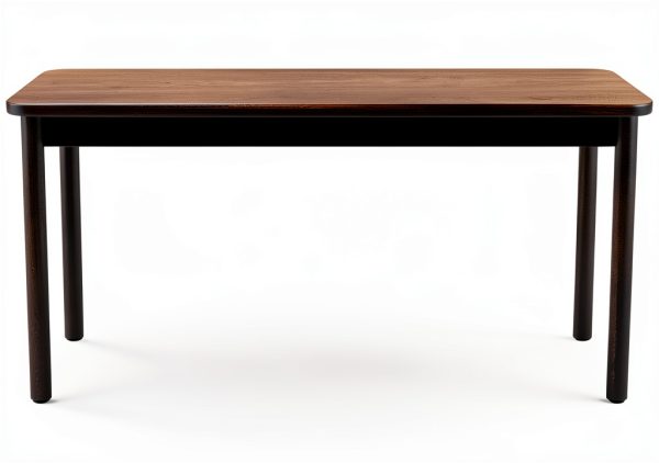 CORRELL Lab Table 36" Height Fusion Maple with Steel Legs 72D x 24W x-2