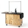 Oak Drop Leaf Table Diversified Woodcrafts Solid Oak UV Finish 24x48-0