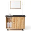 Kinetic Mobile Demo Cabinet Diversified Woodcrafts Solid Oak UV Finish-4