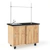 Kinetic Mobile Demo Cabinet Diversified Woodcrafts Solid Oak UV Finish-0
