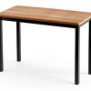 CORRELL Lab Table 36" Height Fusion Maple with Steel Legs 72D x 24W x-6
