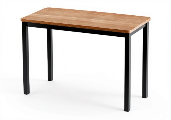 CORRELL Lab Table 36" Height Fusion Maple with Steel Legs 72D x 24W x-6