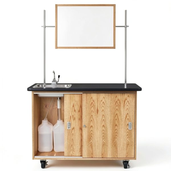 Kinetic Mobile Demo Cabinet Diversified Woodcrafts Solid Oak UV Finish-9