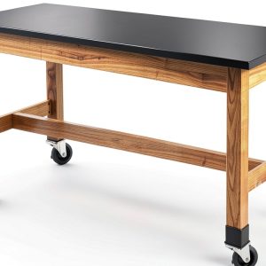 National Public Seating Lab Table Black Solid Ash 54x24x30-0