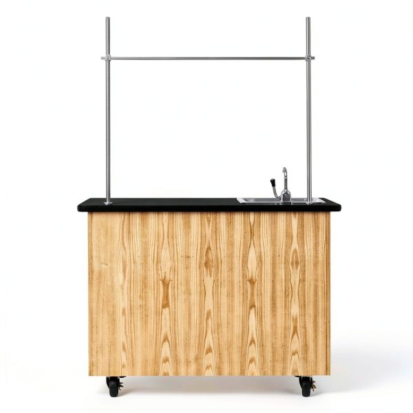 Kinetic Mobile Demo Cabinet Diversified Woodcrafts Solid Oak UV Finish-2