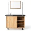 Kinetic Mobile Demo Cabinet Diversified Woodcrafts Solid Oak UV Finish-8
