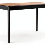 CORRELL Lab Table 36" Height Fusion Maple with Steel Legs 72D x 24W x-0
