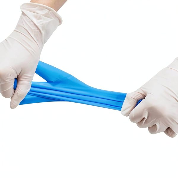 Basic Medical Synmax Vinyl Exam Gloves - Latex-Free & Powder-Free - Medium, BMPF-3002(Case of 1,000) Blue-2