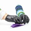 AMMEX Black Nitrile Disposable Exam Gloves, 3 Mil, Latex & Powder Free, Food-Safe, Textured, Non-Sterile, Medium, Box of 100-6