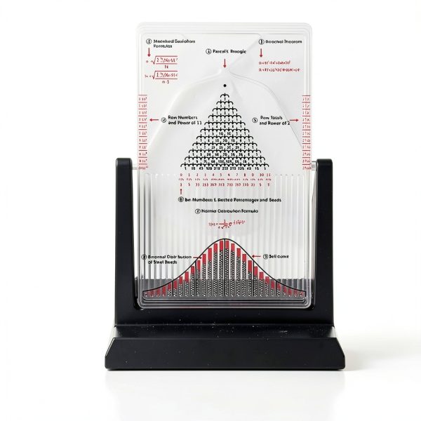 COYEUX Galton Board, Desk Galton Board, Probability Demonstration Model, with Bell Curve, Effective Statistical Law Experiment Tool, for PhysicalSchool Laboratory Teaching-1