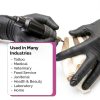 GripProtect Precise Black Nitrile Exam Gloves 4 Mil Large Food Medical-3
