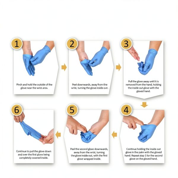 Schneider Nitrile Exam Gloves Blue 4 mil Powder-Free Latex-Free-8