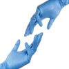 Basic Medical Synmax Vinyl Exam Gloves - Latex-Free & Powder-Free - Medium, BMPF-3002(Case of 1,000) Blue-6