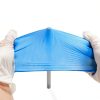 Basic Medical Synmax Vinyl Exam Gloves - Latex-Free & Powder-Free - Medium, BMPF-3002(Case of 1,000) Blue-3