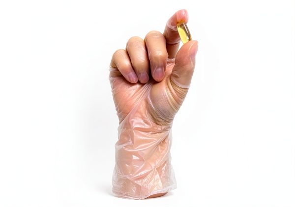 Vinyl Disposable Exam Gloves Supmedic Clear 4 Mil Large 100 Pack-2