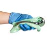 Basic Medical Synmax Vinyl Exam Gloves - Latex-Free & Powder-Free - Medium, BMPF-3002(Case of 1,000) Blue-8