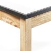 National Public Seating Chem Res Top Science Table, 24" X 48", Black Top and Ashwood Legs-5