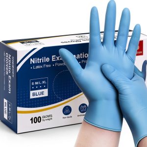 Schneider Nitrile Exam Gloves Blue 4 mil Powder-Free Latex-Free-0