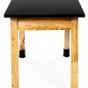 National Public Seating Chem Res Top Science Table, 24" X 48", Black Top and Ashwood Legs-4