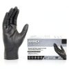 AMMEX Black Nitrile Disposable Exam Gloves, 3 Mil, Latex & Powder Free, Food-Safe, Textured, Non-Sterile, Medium, Box of 100-0